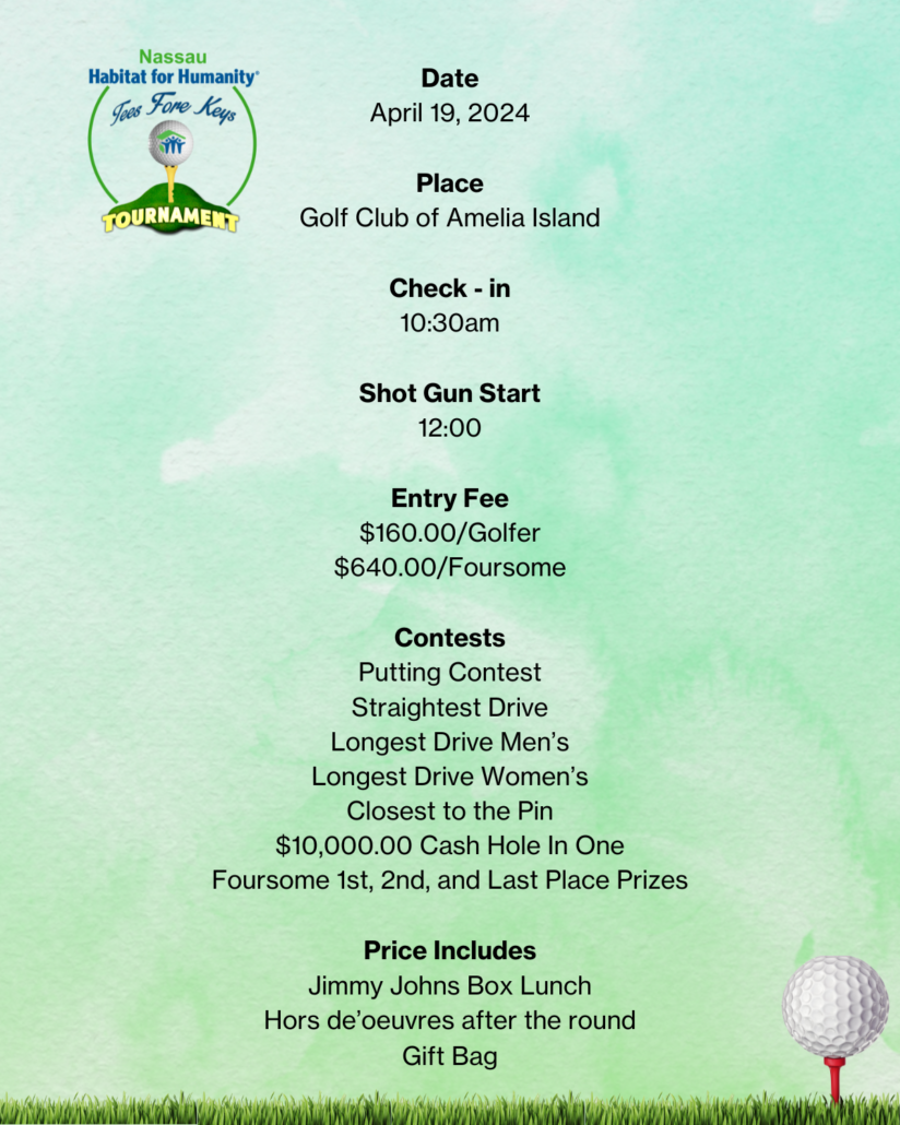 Tees Fore Keys Tournament Information 5